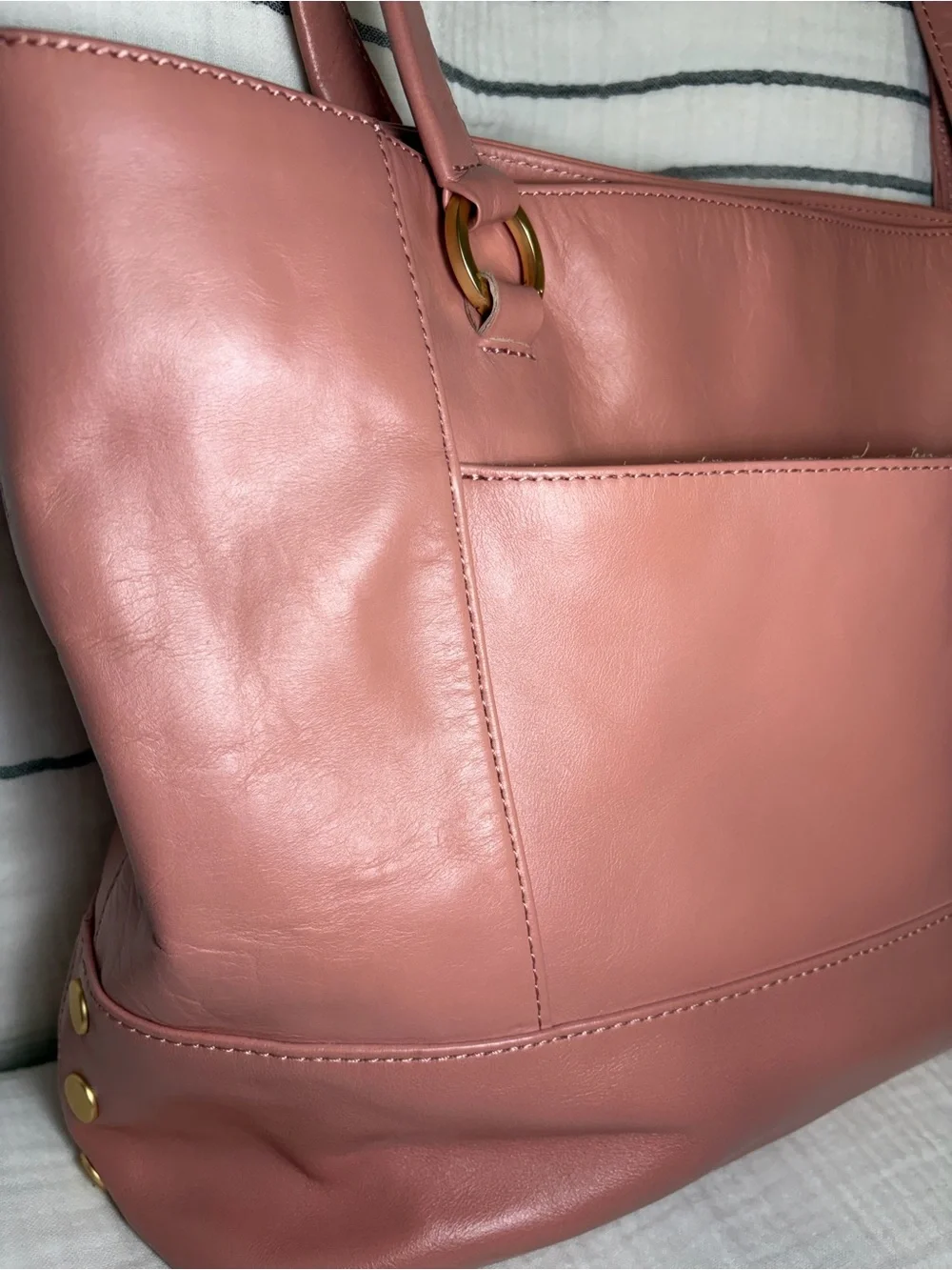 Hammitt Andersen Leather Tote Bag Pink Sands